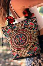 Bohemian Shoulder Bag - Hmong Silver