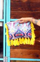 Jayla Bohemian Tassel Clutch 