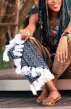 Batik Fringe Clutch Bag