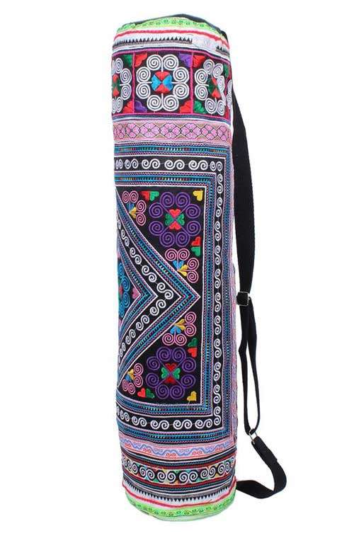 Colourful Yoga Mat Bag Handmade with Hmong Fabrics