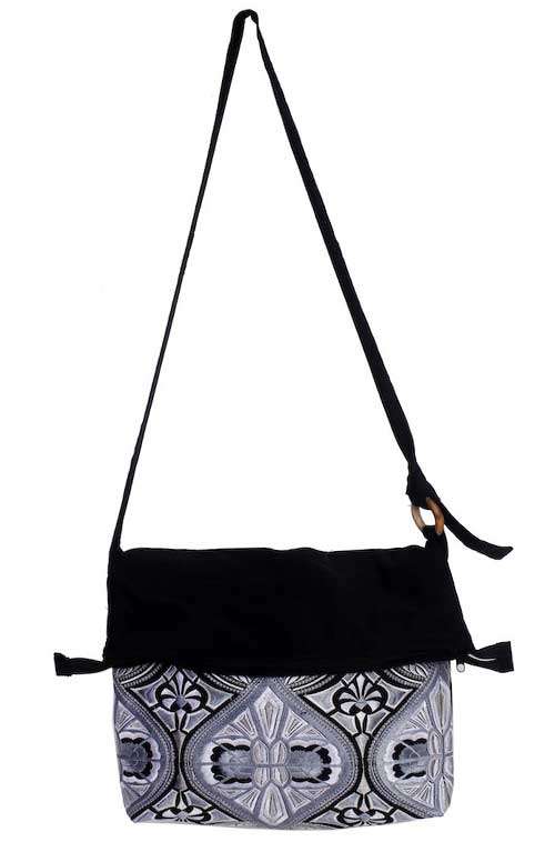 Cross Body Bag - Silver Tahj