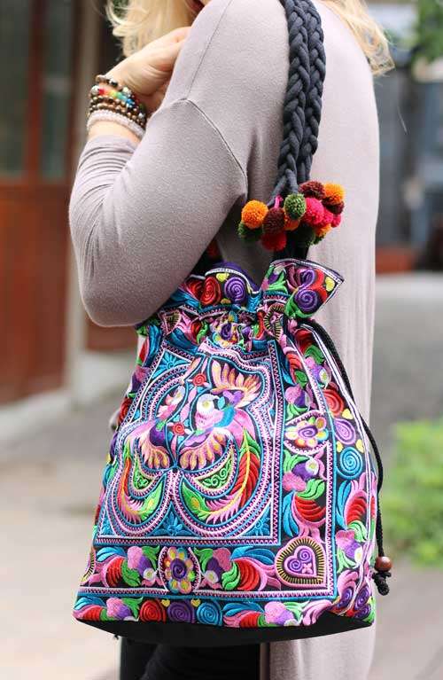 Shoulder Tote Bag - Multi Bird