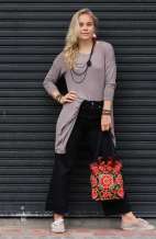 Bohemian Shoulder Bag - Flower Vine