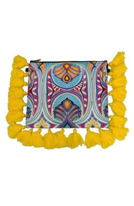 Jayla Bohemian Tassel Clutch 