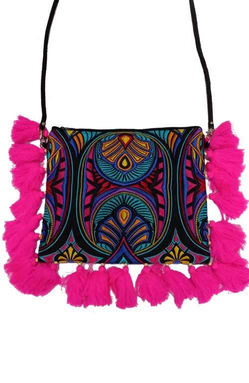 bohemian clutch