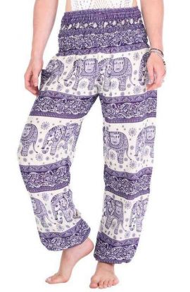 Harem Pants - Elephant Lavender