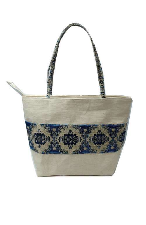 Vintage Fabric Hippie Half Circle Bag
