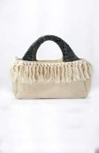 Indigo Hemp Top Handle Bohemian Handbag