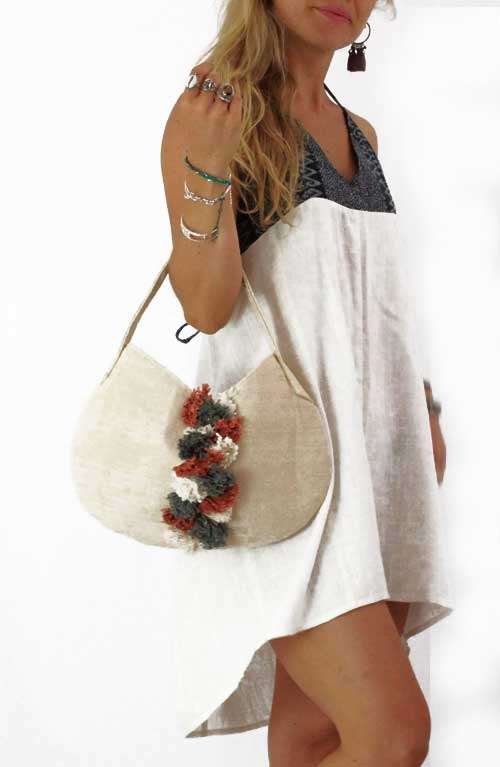 Nora Small Hemp Tote Bag