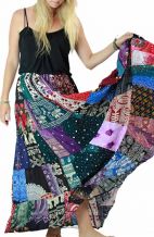 Patchwork Maxi Skirt - Mixed