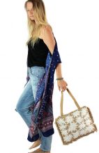 Jute Lilly Tote Handbag