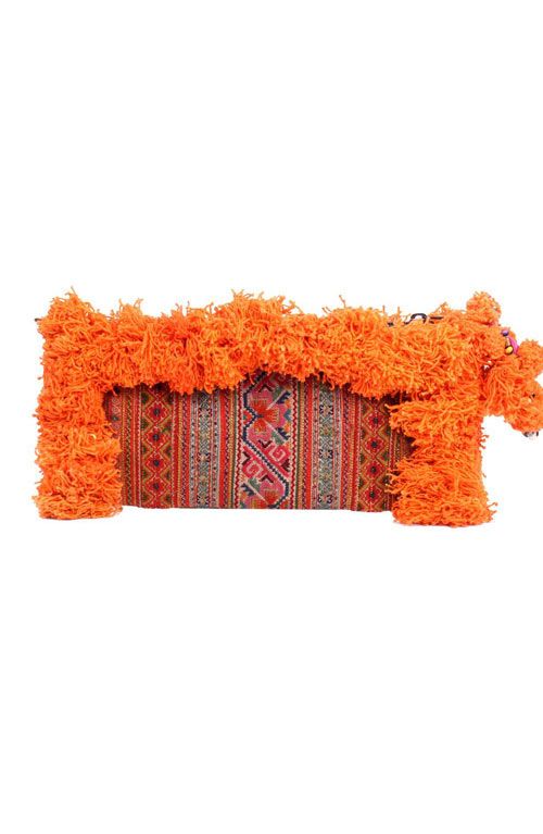 Adalee Vintage Clutch - Burnt Orange