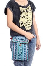 Vintage Blue Crossbody Bag - Festive