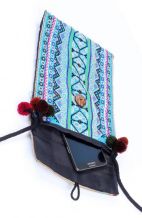 Vintage Blue Crossbody Bag - Festive