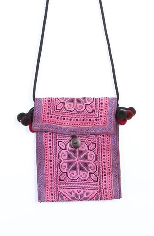 purple cross body bag