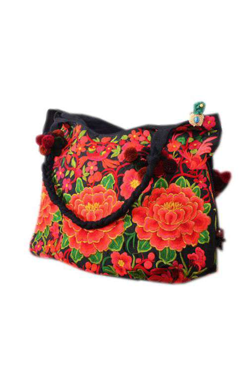 Pretty Boho Flower Shoulder Bag